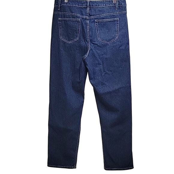 Curvy Girl by Ashley Stewart Distressed Jeans High Rise Straight Leg Size 14 - Picture 2 of 8